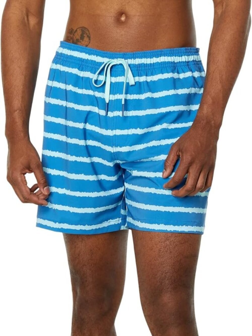 NWT Southern Tide Men’s Bayshore Stripe Swim Trunks Atlantic Blue XL